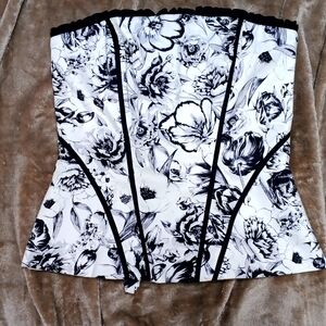 White house black market corset tube top